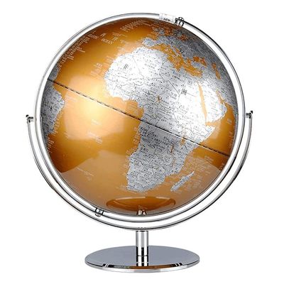 HRTC World Globe Latest Version World Globe with Non-Slip Base Educational Geography Globe for Adults Or Kids Diameter 20cm Globe Clear Text Marking