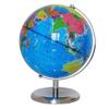 HRTC World Globe 9.8 Inch Globe Blue Ocean World Globe with Metal Base Desktop Education Globe Teacher Kids Globe Office Decoration Clear Text Marking view 1