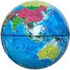 HRTC World Globe 9.8 Inch Globe Blue Ocean World Globe with Metal Base Desktop Education Globe Teacher Kids Globe Office Decoration Clear Text Marking view 4