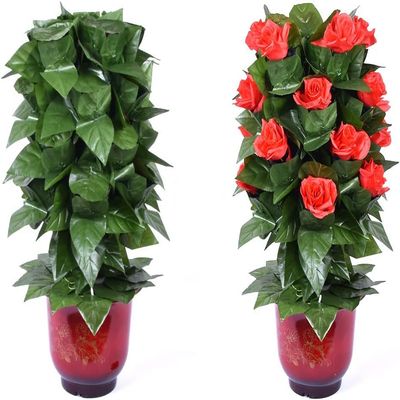 SUMAG Blooming Rose Bush (20 Flowers, Remote Control, Battery Version) Magic Tricks Flower Appearing Stage Party Wedding Props Funny Magic Illusion Gimmick