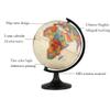 HRTC World Globe 12.5 Inch World Globe with Black Stand Desktop Political Globe Educational World Map Kids Globe Office Decoration Globe Clear Text Marking view 3
