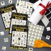 Balterever Graduation Bingo Games Black Gold Graduation Game for 24 Players Graduation Party Games and Activities Funny Grad Party Game Cards for High School or College Graduation Party Supplies view 2