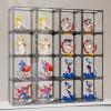 LXBAMKEA Acrylic Display Case Showcase, Clear Figures Dustproof Protection Box, Stackable Collectibles Toys Perfumes Shoe Models Cosmetic Storage Countertop Cube, Self-Assembly (Color : Clear, Size view 3