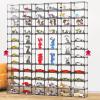 LXBAMKEA Acrylic Display Case Showcase, Clear Figures Dustproof Protection Box, Stackable Collectibles Toys Perfumes Shoe Models Cosmetic Storage Countertop Cube, Self-Assembly (Color : Clear, Size view 4