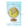 HRTC World Globe Elegant Retro Globe 720 Rotating Globe with Stand Educational Adult Desktop Geographic Globe 12.5 Inch World Globe Clear Text Marking view 2