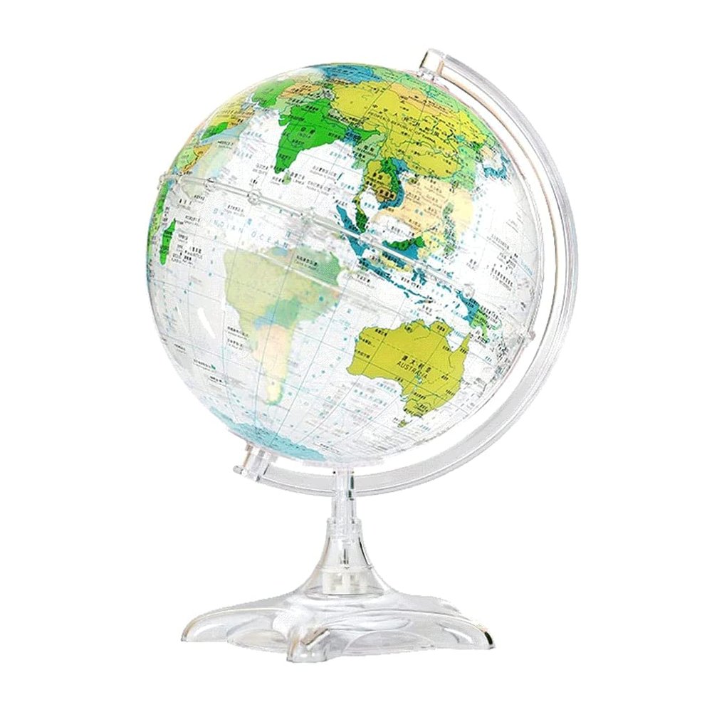Globe 8.5 Inch World Globe Ar Automatic 360 Rotating Globe with World Map Educational Globe Office Decoration Globe Globe for Decor