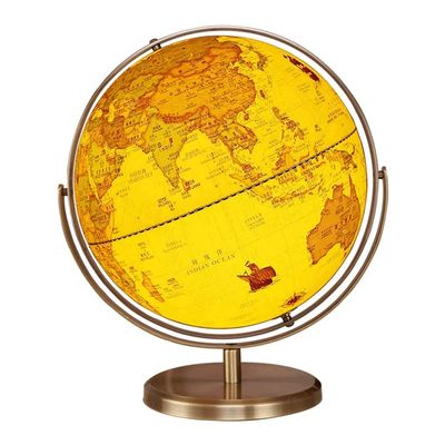 OLOTU Globe Stylish Retro World Globe 720 Rotating Illuminated Night Light Globe with Stand 32cm/12.5in Educational Globe Globe for Decor