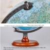 OLOTU Globe Stylish Globe with Wooden Base Antique Decorative Table Globe 12.5 Inch Embossed World Globe Table Display Globe Globe for Decor view 3