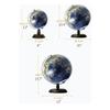 Globe 8 Inch Blue Globe with Stand Black Base Small World Globe, Interactive Learning Earth Map Kids Office Decoration Globe Globe for Decor view 2