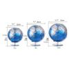 Globe The Latest Blue World Globe Seven Continents and Four Oceans Desk Globe with Stainless Steel Non-Slip Base Bracket Globe Globe for Decor view 2