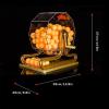 LBWF Manual Lottery Machine, Hand Crank Ball Number Selector, Including Acrylic Bingo Cage, 100 Pcs Ball, Roulette Wheel Bingo Game Set, for Entertainment Venues, Shopping Malls, Supermarkets view 4