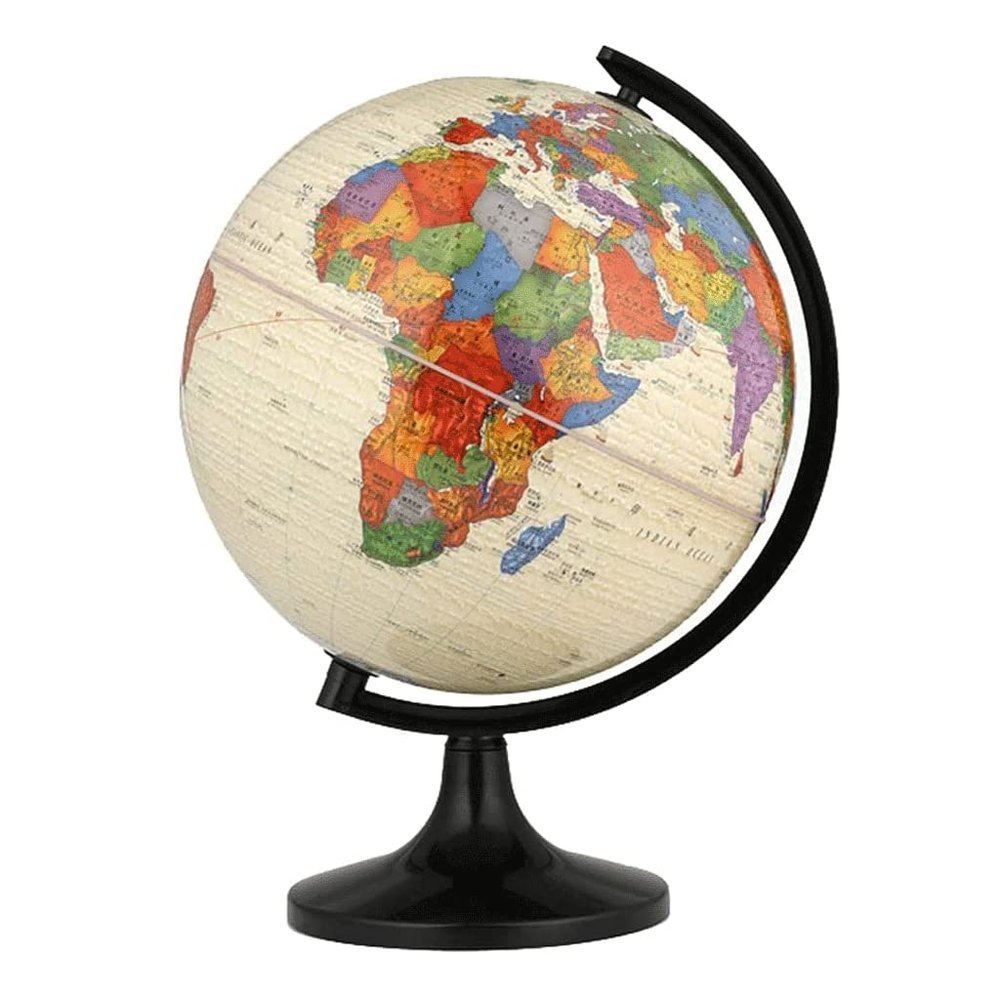 Globe 12.5 Inch World Globe with Black Stand Desktop Political Globe Educational World Map Kids Globe Office Decoration Globe Globe for Decor