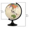 Globe 12.5 Inch World Globe with Black Stand Desktop Political Globe Educational World Map Kids Globe Office Decoration Globe Globe for Decor view 2