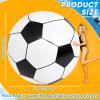 Lewtemi Big Inflatable Giant Soccer Ball Large Inflatable Beach Sport Ball Pool Party Decoration Toys Oversized Jumbo Beach Toy for Pool Water Sports Games(6.5 ft) view 2