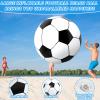 Lewtemi Big Inflatable Giant Soccer Ball Large Inflatable Beach Sport Ball Pool Party Decoration Toys Oversized Jumbo Beach Toy for Pool Water Sports Games(6.5 ft) view 3
