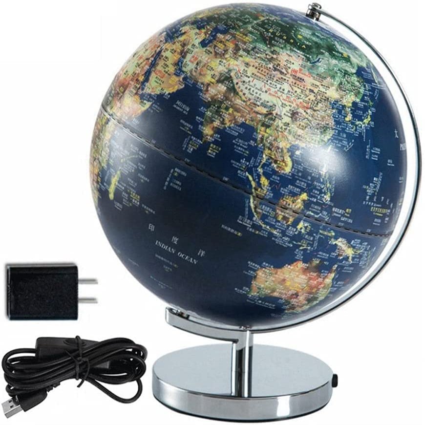 Globe Newest World Globe Led Lighted Globe Desktop Education Globe Earth Geography Globe 12 Inch Office Decoration Globe Globe for Decor