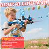 Electric Gel Ball Blaster, High Speed Automatic Splatter Ball Blaster with 60000+ and Goggles, JIFTOK Rechargeable Splatter Ball Toys for Outdoor Activities Shooting Game Party Favors-Blue view 3