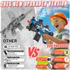 Electric Gel Ball Blaster, High Speed Automatic Splatter Ball Blaster with 60000+ and Goggles, JIFTOK Rechargeable Splatter Ball Toys for Outdoor Activities Shooting Game Party Favors-Blue view 4