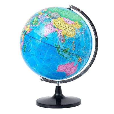 Globe 12.5 Inch World Globe with Stand and Magnifying Glass Light Up Globe Educational World Globe Kids Globe Office Decor Globe for Decor