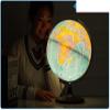 Globe 12.5 Inch World Globe with Stand and Magnifying Glass Light Up Globe Educational World Globe Kids Globe Office Decor Globe for Decor view 4