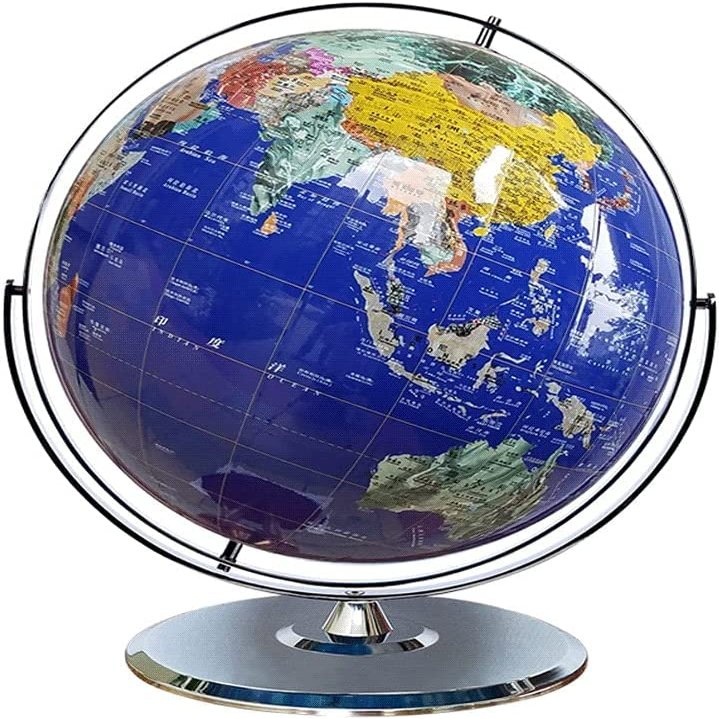 OLOTU Globe Newest World Globe 720 Rotating Globe with Stand and Non-Slip Base 6.5 Inch Diameter Desk Decoration Globe Globe for Decor