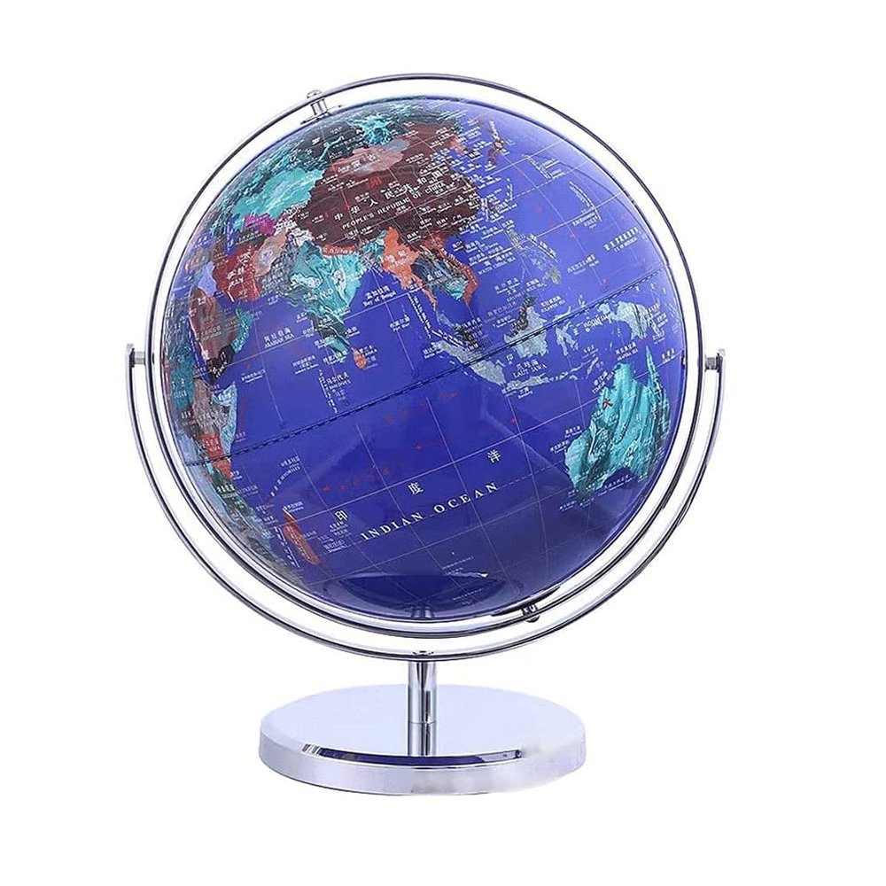 Globe World Globe 720 Full Rotation Globe with Stand Desktop 12.5 Inch Adult Kids Explore Globe Office Decoration Globe Globe for Decor