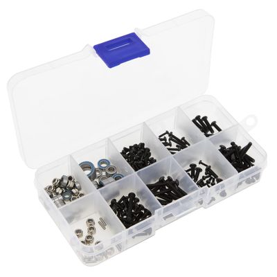 MEUS RACING TRX4M Bushings Bearings Screws Kit 247pcs for 1/18 TRX4M Defender Bronco K10 F150 RC Crawler Upgrade Parts Accessories