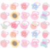 TOYANDONA 100pcs Boy Girl Flower Cartoon Jewelry for Girls for Dress for Ages and up Fun Accessory for Parties and view 1