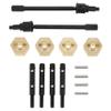 MEUS RACING UTB18 12mm Brass Hex Hub, CVD Axle Shaft, Stub Axle Kit for AXIAL UTB18 Capra Trail Buggy 1/18 RC Crawler #AXI212003#AXI212007#AXI212015 Upgrades Parts view 1