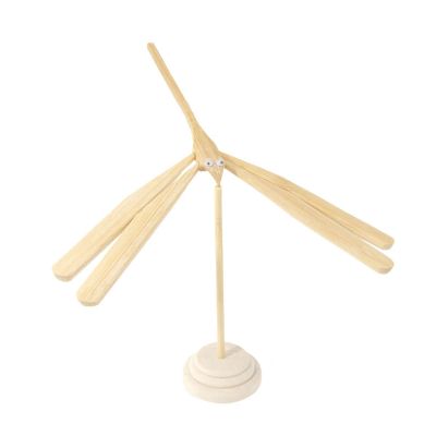 Wooden Balance Physics Toy Bamboo Dragonfly Toy Kinetic Art Balance Toy Balancing Decompressive Science Home Office Toy for Desk Decor Toy Home Decor Birthday Gifts Christmas Stocking Stuffers Woode