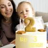 126Pcs Cake Letters, Acrylic Letters for Cake Custom Cake Topper Personalized Name Cupcake Toppers with A-Z Letters 0-9 Numbers Decoration for Cake Decoration (Gold) view 3