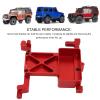 Oumefar RC Fixed Servo Mount, Aluminium Alloy RC Car Accessories RC Fixed Servo Bracket for SCX6 1/6 RC Car Replacement Part(Red) view 2