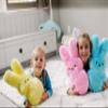 Animal Adventure | Shaggy Bunny Peeps | 15 Collectible Plush | Yellow view 3