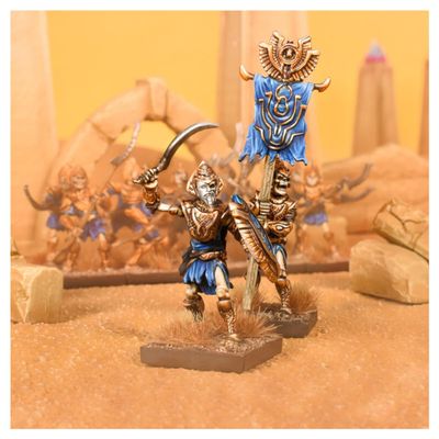 mantic Kings of War 3E: Empire of Dust - Revenant Champion/Standard Bearer