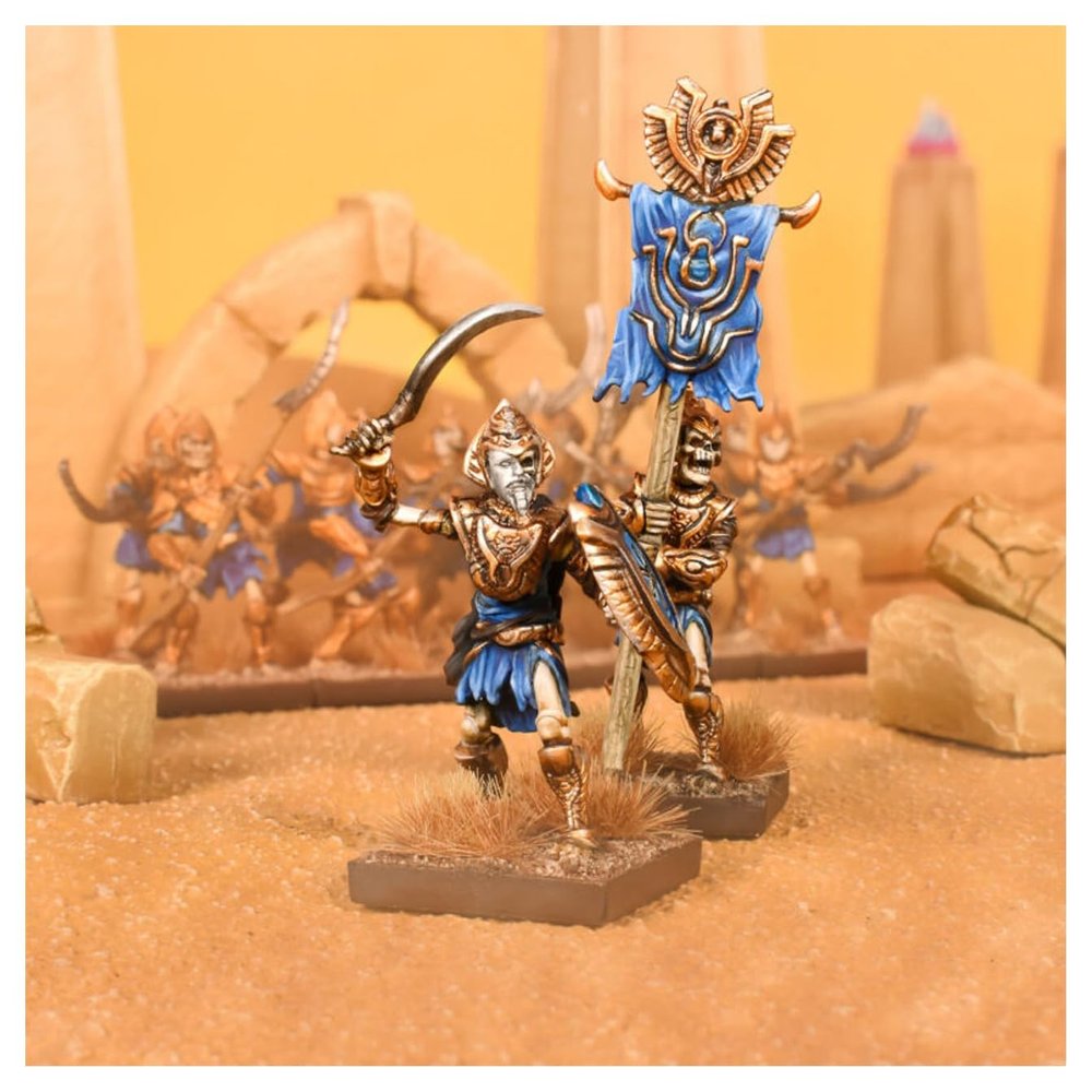 mantic Kings of War 3E: Empire of Dust - Revenant Champion/Standard Bearer