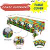 Blue Orchards Comic Superhero Table Covers (Pack of 3) 108"x54" XL - Superhero Table Cloth for Parties, Superhero Party Decoration, Plates and Napkin, Super Hero Brithday Party Supplies view 2