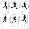 24 PCS Running Cupcake Toppers Black Glitter Sports Fitness Cupcake Picks for Running Theme Boys Girls Birthday Party Cake Decorations Supplies view 2
