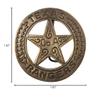 Artisan Owl Texas Rangers Old West Replica Badge Metal - Costume Prop for Western-Themed Parties & Events (Brass) view 3