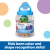 Learning Resources Snap-n-Learn Narwhals & Friends, 15 Pieces, Ages 18 Months+, baby toddler toys, preschool learning activities, educational toys, color and shape recognition, fine motor skills view 3