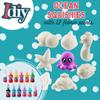 Jumbo Squishy Toys Craft Kit - 8 Sea Animal Shapes (46") with 12 Fabric Paints - Slow Rising, Soft & Scented - Decorate Kawaii Squishies for Valentines Day Gifts for Kids, Stress Relief, Party Favors view 2