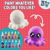Jumbo Squishy Toys Craft Kit - 8 Sea Animal Shapes (46") with 12 Fabric Paints - Slow Rising, Soft & Scented - Decorate Kawaii Squishies for Valentines Day Gifts for Kids, Stress Relief, Party Favors view 3