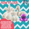 Jumbo Squishy Toys Craft Kit - 8 Sea Animal Shapes (46") with 12 Fabric Paints - Slow Rising, Soft & Scented - Decorate Kawaii Squishies for Valentines Day Gifts for Kids, Stress Relief, Party Favors view 4