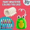 Jumbo Squishy Toys Craft Kit- 8 Garden Critters Shapes (46") w 12 Fabric Paints- Slow Rising, Soft & Scented-Decorate Kawaii Squishies for Valentine's Day Gifts, Stress Relief, Kids Classroom Party view 3