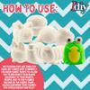 Jumbo Squishy Toys Craft Kit- 8 Garden Critters Shapes (46") w 12 Fabric Paints- Slow Rising, Soft & Scented-Decorate Kawaii Squishies for Valentine's Day Gifts, Stress Relief, Kids Classroom Party view 4