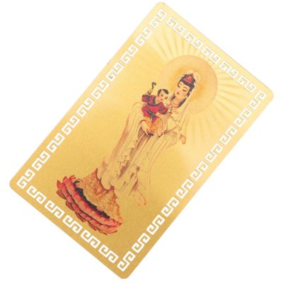 Yardenfun Chinese Style Amulet Card for Blessing, Hangable Feng Shui Accent