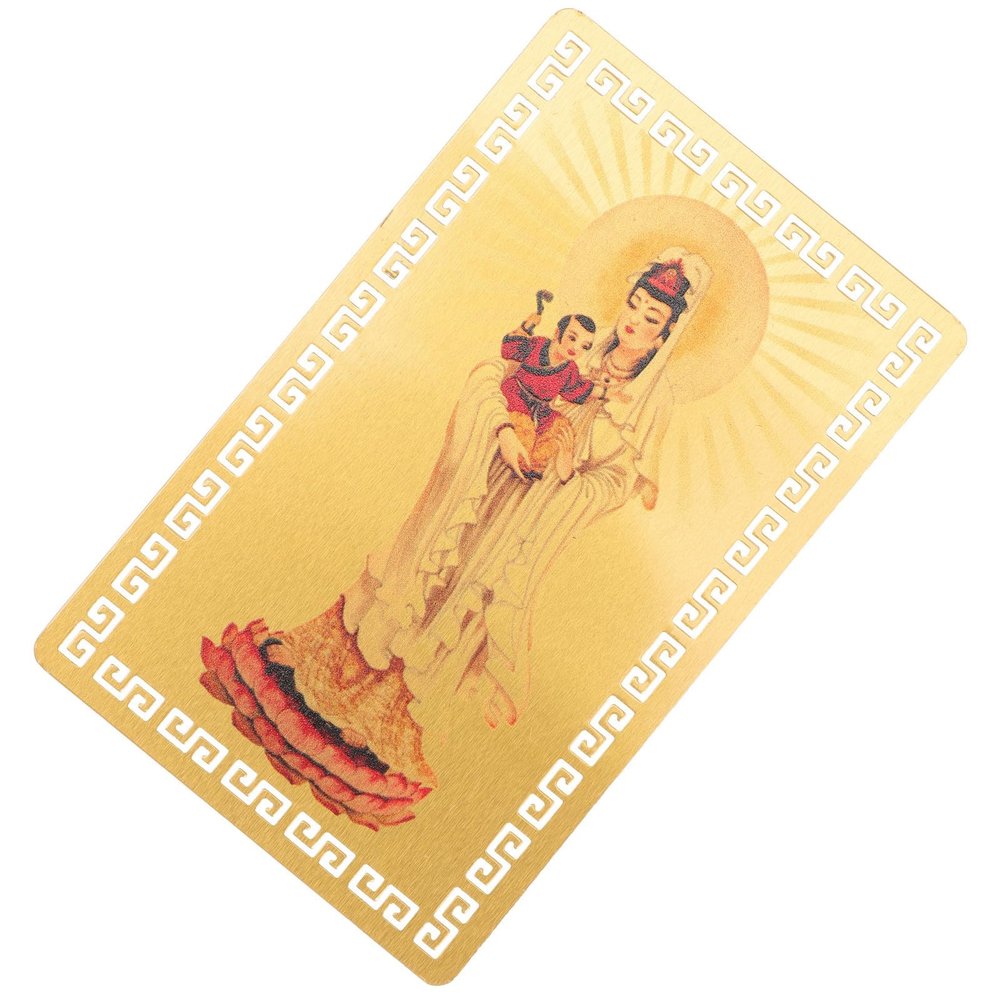 Yardenfun Chinese Style Amulet Card for Blessing, Hangable Feng Shui Accent