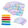 Baby Shower Bingo Kit - Bilingual English Spanish, for 20 Players - Includes 1 Deck of Cards and Boards - with 100 Bingo Chips - Juegos para Baby Shower en Espaol - Great for Learning Spanish. view 1