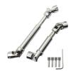 HOPLEX 2pcs Stainless Steel Drive Shaft Universal Joint Driveshaft for 1/18 RC Rock Crawler Axial UTB18 Capra Unlimited Trail Buggy view 1