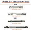 HOPLEX 2pcs Stainless Steel Drive Shaft Universal Joint Driveshaft for 1/18 RC Rock Crawler Axial UTB18 Capra Unlimited Trail Buggy view 4