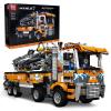 Mould King Concrete Pump Truck Building Set for Kids Ages 14+, Terrain Tow Truck Model Toys (2,098Pieces) view 1